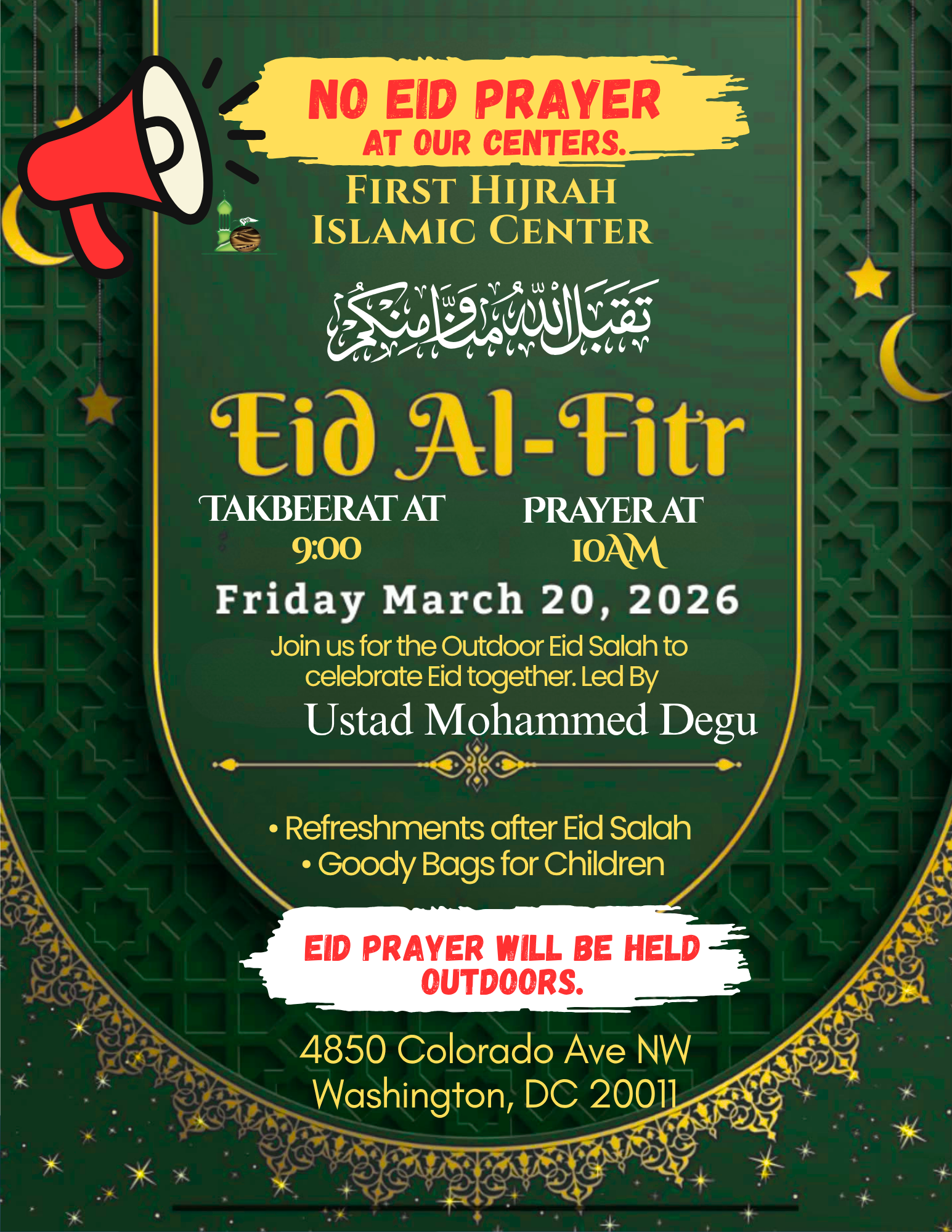 First Hijrah Foundation Flyer