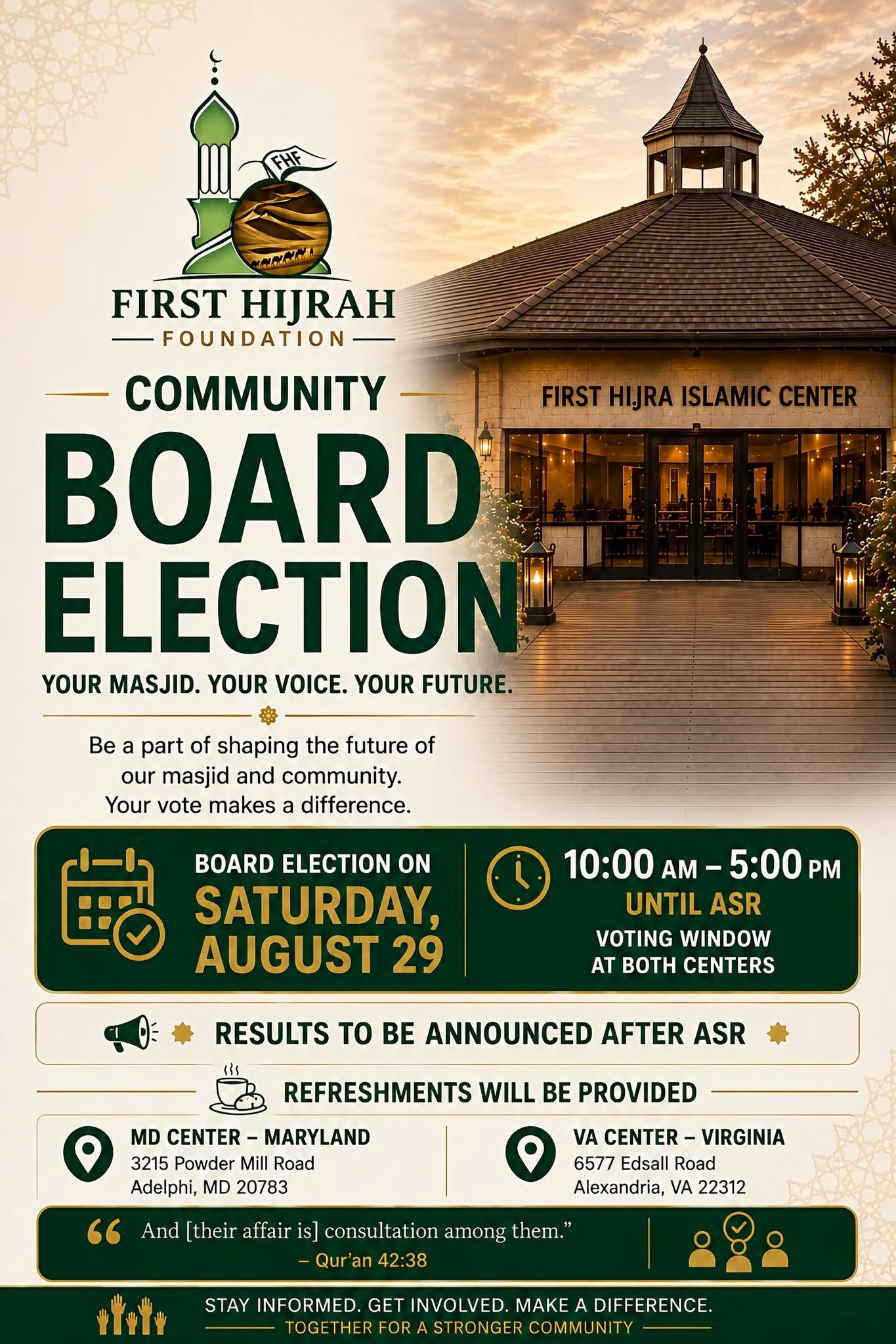 First Hijrah Foundation Flyer