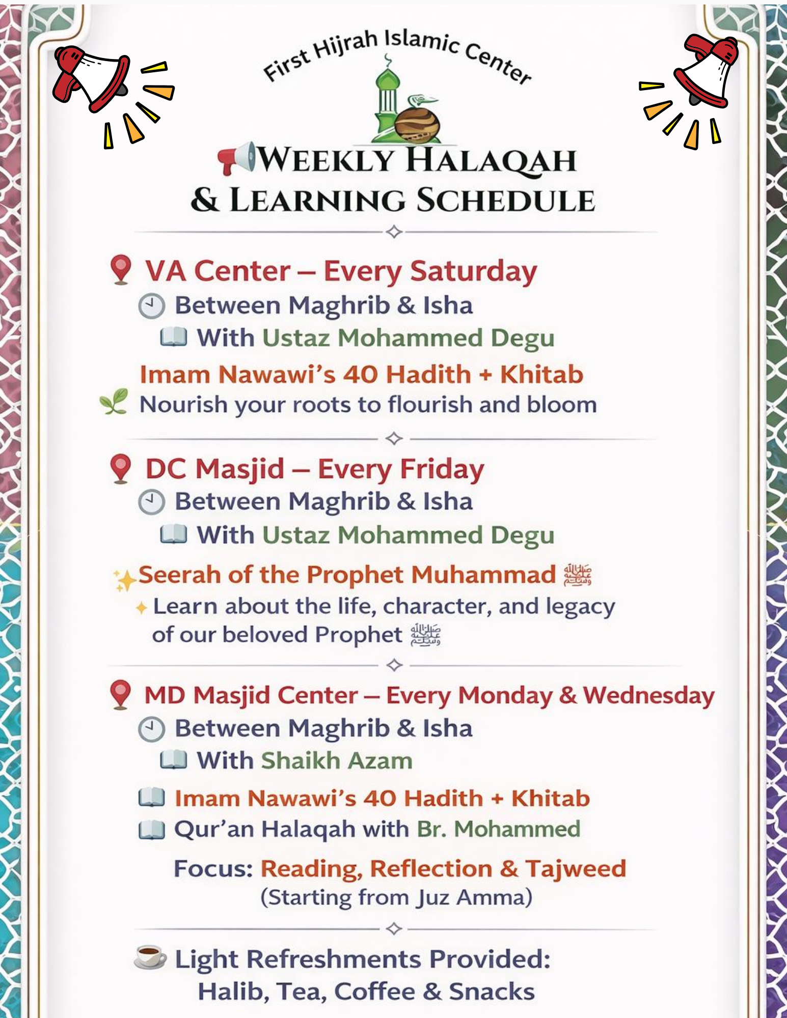 First Hijrah Foundation Flyer