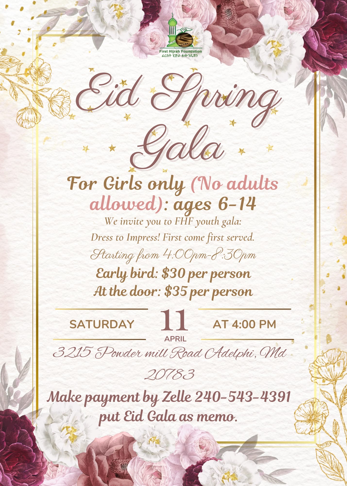 First Hijrah Foundation Flyer